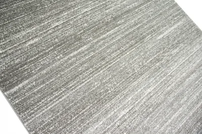 Produktbild von Designer und Moderner Teppich Wohnzimmerteppich Kurzflor Uni Design in Grau Größe - 80 x 300 cm