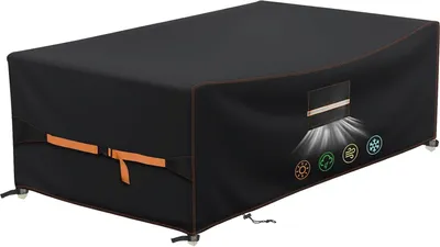 Obrázek produktu pro Zimě odolný a nepromokavý kryt zahradního nábytku na stůl - plachta 420D Oxford (315 x 160 x 74 cm)