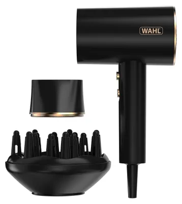 Imagen del producto de Secador de pelo Wahl Ionic Flow, 2100 W, color  y detalles dorados