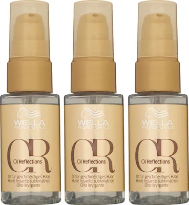 Produktbild von Wella Oil Reflections Smoothening Oil 3 x 30 ml Haarpflegeöl Set