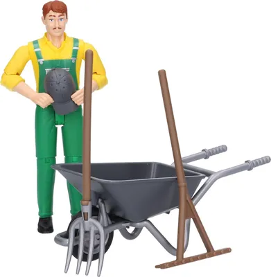 Produktbild von Bruder 62610 - Bauernfigur mit Zubehör