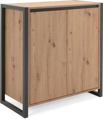 Produktbild von Kommode >Arvada< in Artisan Eiche aus MDF - 80x88x40cm (BxHxT)