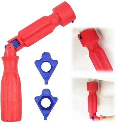 Immagine prodotto di Set di sollevatori per WC in plastica con snodo