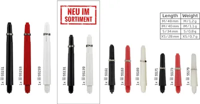 Produktbild von BULL'S UK-Nylon Shaft - m/schw. -- 1 Satz
