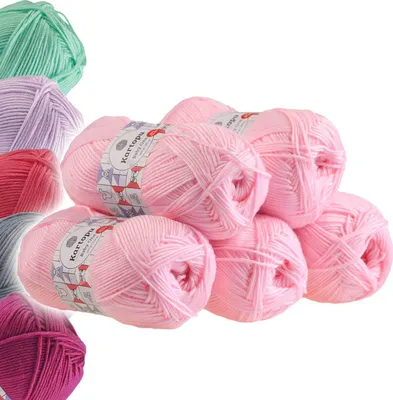5x100g Strickgarn Kartopu BABY ONE rosa