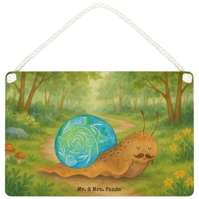 Produktbild von Mr. & Mrs. Panda holzbild Schnecke Sir Design DIN A5 - Weiß - Geschenk, Lustige Sprüche, Dekoschild, Schild, Weisheit, Motivation, kleine aufmerksamkeit, Türschild