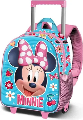 Image de Valise à roulettes Disney Minnie Happiness 3D 34 cm