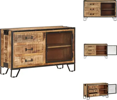 Produktbild von vidaXL Sideboard 100×31×60 cm Raues Mango-Massivholz -  Sideboards