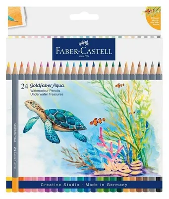 Zdjęcie produktu dla Kredki akwarelowe Goldfaber Aqua 24 kolory Faber-Castell