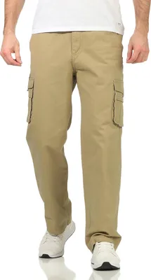 Produktbild von Herren Cargohose Cargo Hose Freizeithose; Dunkelbeige 3XL/56