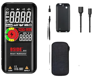 Zdjęcie produktu dla Multimetr cyfrowy, akumulator, wykrywanie EMF, BSIDE S11