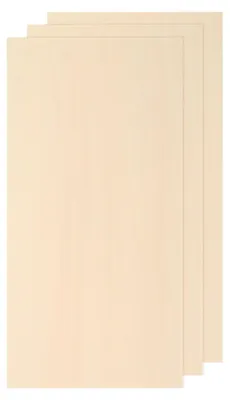 Holzplatten 4 mm, 3 Stück, unbehandelt, für Basteln & Laserschneiden