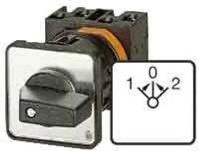 Produktbild von EATON T0-1-8214/EZ Umschalter 076815 Kont2 20A 2>0<1 45° tastend Zentral