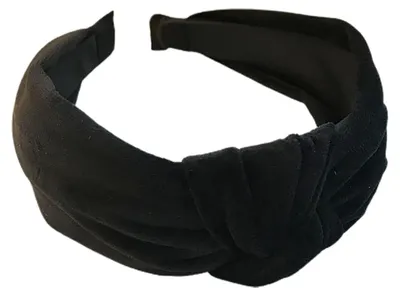 Produktbild von Breites, elastisches, elegantes Haarband mit geknoteter Plüschtextur im koreanischen Stil, Samt, ideal für den Alltag, perfekt für Damen im Herbst.