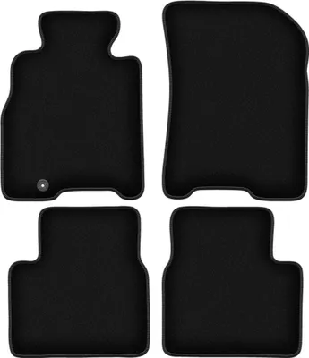Produktbild von Wielganizator Velours-Autoteppiche – passend für Mazda Xedos 9 (Limousine, Bj. 1993-2001) –  schwarz, passgenau, mit Befestigungen set 4 Stk.