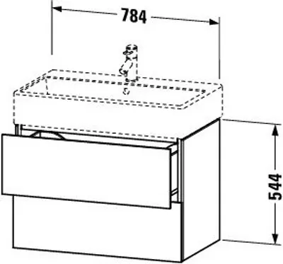 Produktbild von Duravit LC627705555 LC WTU WH 784x459x544 Ei Marmoriert