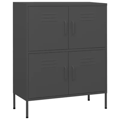 Image de vidaXL Armoire de stockage anthracite 80x35x101,5 cm Acier