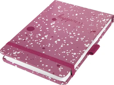 Produktbild von SIGEL JN338 Notizblock Jolie - Pink Happiness - punktkariert (Dot-Lineatur) - A6+ - violett - Hardcover - 158 S. -