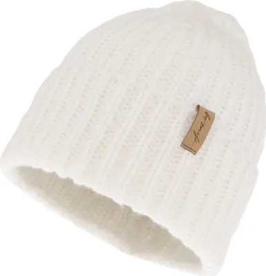 Image de Bonnet d'hiver pour femme – Laine Caro Blanc Taille unique Maxte