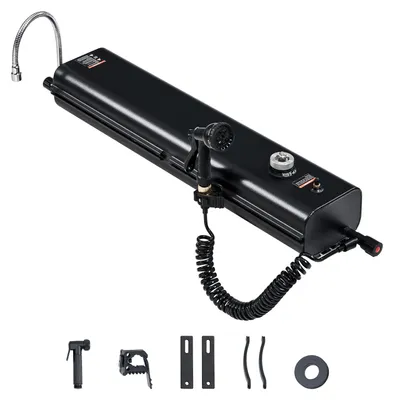 Immagine prodotto di Serbatoio portatile in alluminio per uso esterno - 30 litri - Ideale per campeggio e pulizia - Dispenser d'acqua