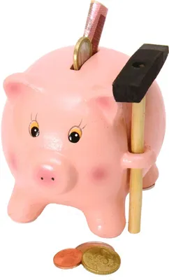 Produktbild von Schweinchen Spardose mit Hammer