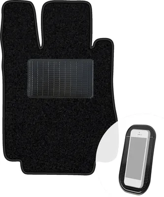 Produktbild von moto-MOLTICO Fahrer Fußmatte Auto Velours Fahrerseite Autoteppiche Schwarz Fahrermatte 1-teilig passend für Mercedes-Benz S-Klasse W220 4-matic 1998-2005