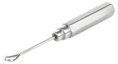 Image de Cure-oreille cuillère - Acier inoxydable - Réutilisable - Avec manche - Nettoyage du cérumen