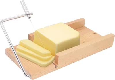 Produktbild von Käse-Draht und Käseschneider - Ideal für Blockkäse - 1 Stück - Stahl
