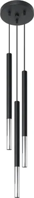 Produktbild von Hängeleuchte MOZAICA 3P schwarz/chrom 3xG9 8W Stahl 90x20x20cm Sollux Lighting