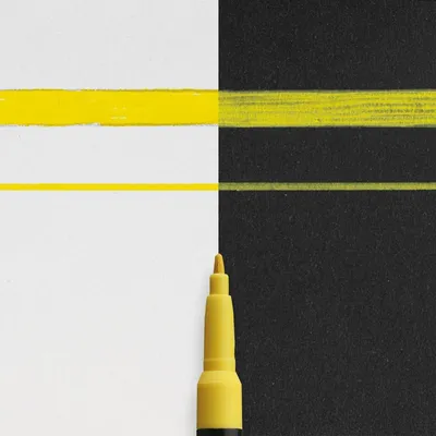 Produktbild von SAKURA Permanent-Marker Permapaque fein gelb
