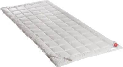 Produktbild von HEFEL Pure Wool Schafschurwolle Unterbett - Matratzenauflage mit Eckgummibändern, 400 g/m², 90 x 200 cm