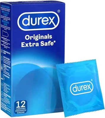 Zdjęcie produktu dla Durex Originals Extra Safe 12 szt. prezerwatywy, szerokość 56 mm