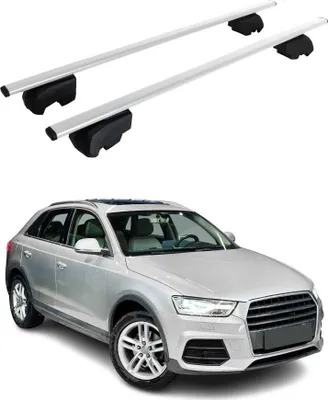 Image de Barres de toit transversales pour Audi Q3 8U 2011-2018 Fer Gris 2Pcs