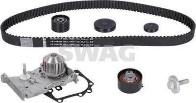 Produktbild von SWAG 60 93 2860 Zahnriemensatz + Wasserpumpe für RENAULT Clio III Schrägheck (BR0/1, CR0/1) TWINGO II (CN0) CLIO II (BB0/1/2, CB0/1/2) für DACIA