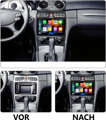 Produktbild von 9 Zoll Android 13 Autoradio GPS Navi Wifi für Mercedes Benz W203 S203 BT FM RDS