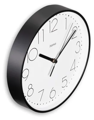 Produktbild von Hama Wanduhr Salina schwarz 185866 DM:22cm geräuscharm