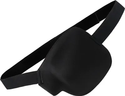 Obrázek produktu pro INF Černá 3D oční maska pro jedno oko pro trénink šilhání a slabozrakosti levá strana