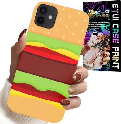 Obrázok produktu pre Puzdro Pre Iphone 12 - Puzdro Burger Cheeseburger