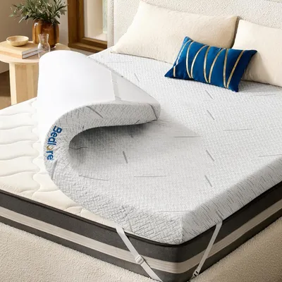Produktbild von Matratzentopper Gel Topper 160x200cm Memory Foam H2 Weiß 7,6cm