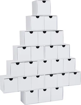 Produktbild von VBS Adventskalender "Tannenbaum", Karton, Weiß, H ca. 45 cm