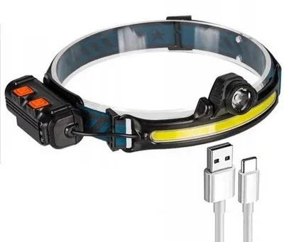 Immagine prodotto di Pronett XJ5103 Lampada frontale con 2 LED COB e sensore di movimento