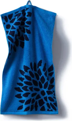 Produktbild von grace grand spa Gästetuch-3er-Set Dahlie mit Blumen-Print Royalblau/marine One Size