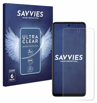 Produktbild von 6x Für Motorola Moto G73 5G Schutzfolie Savvies Displayschutz Display Schutz Folie Klar Transparent