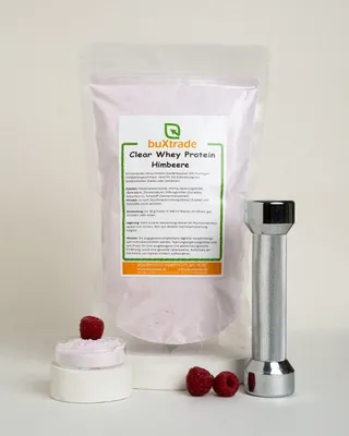 Produktbild von Himbeere / 100 g Clear Whey Protein Eistee | Protein-Drink | Buxtrade | Getränke