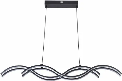 Obrázek produktu pro LED závěsné svítidlo Aruba, černé, 40 W, odstíny bílé, 3200 lm, plast, rozměry: 120 x 100 x 10 cm, IP20, Reality