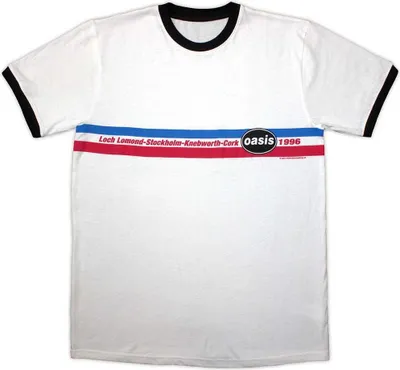 Obrázek produktu pro Oasis - "1996 Tour" tričko zápasnický styl pro muže/dámy uni RO12476 (XXL) (Bílá)