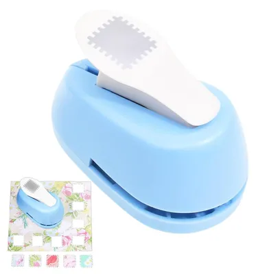 Produktbild von Stempelformstanzer – Rechteckstanzer – 2,9 x 2,4 cm – Briefmarkenstanzer – Hebelstanzer – Papierstanzer – Für Scrapbooking, Basteln und Etiketten