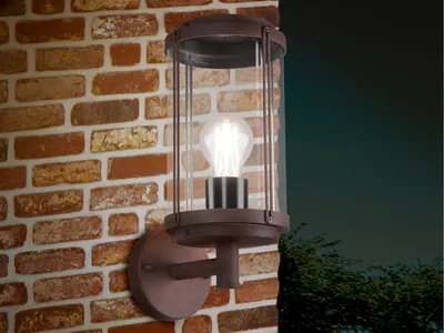 Produktbild von TRIO-Leuchten Wandleuchte TANARO BH 14.50x32.50 cm braun Wandlampe