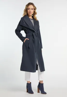 Image de Manteau pour femme SAPORTA - Bleu marine, taille XS