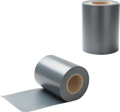 Produktbild von Clanmacy Sichtschutzstreifen PVC Sichtschutzstreifen Windschutzstreifen Doppelstabmatten 35mx2 Grau